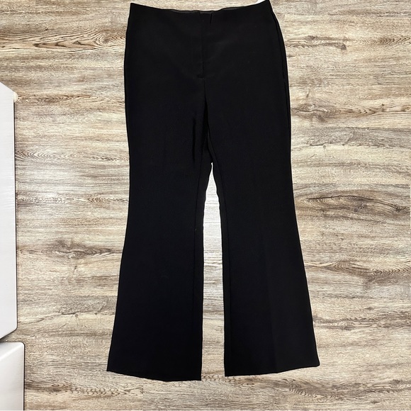 Zara Flared High Waisted Pants - Dress Work Pants - Black - Picture 2 of 7